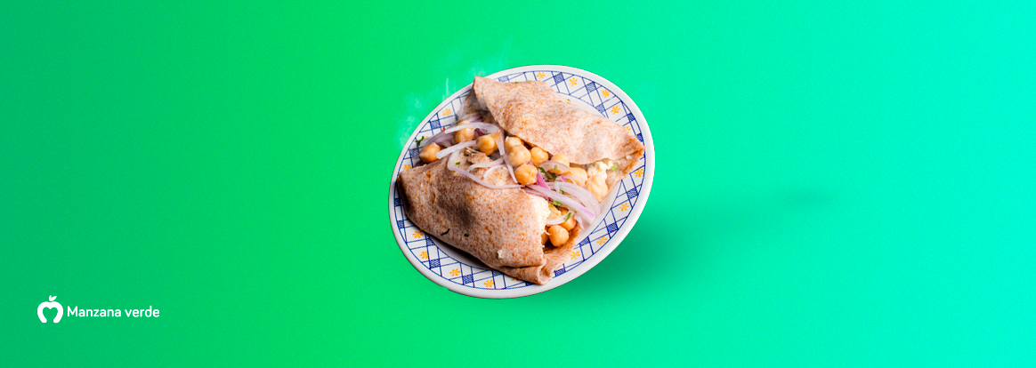 Receta de taquitos de garbanzo &#8211; Comida saludable mexicana