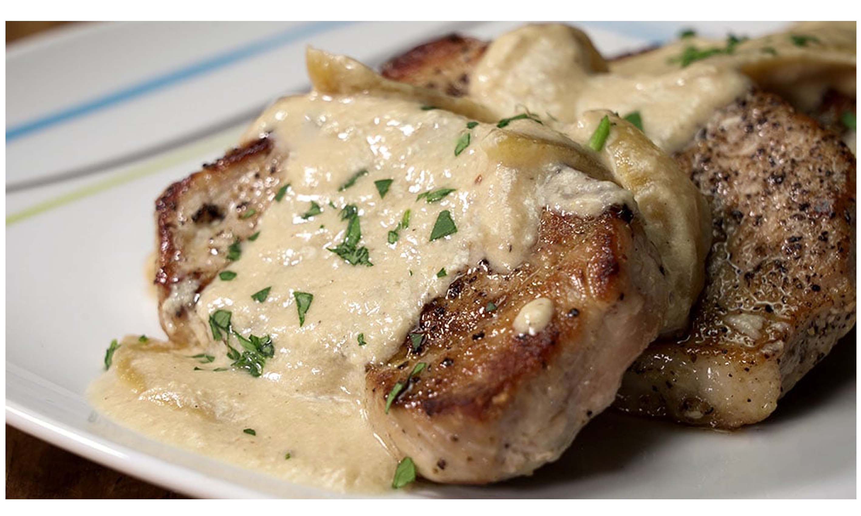 Lomo en salsa de cebolla